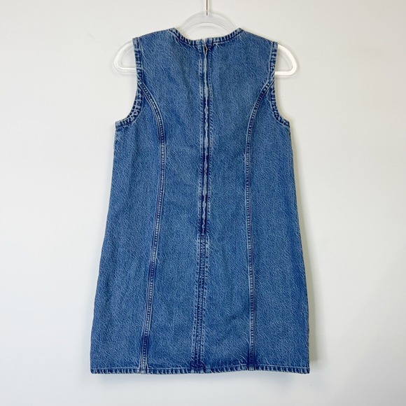 Abercrombie Fitch Denim Mini Dress Women's Medium Western Country - Picture 7 of 10